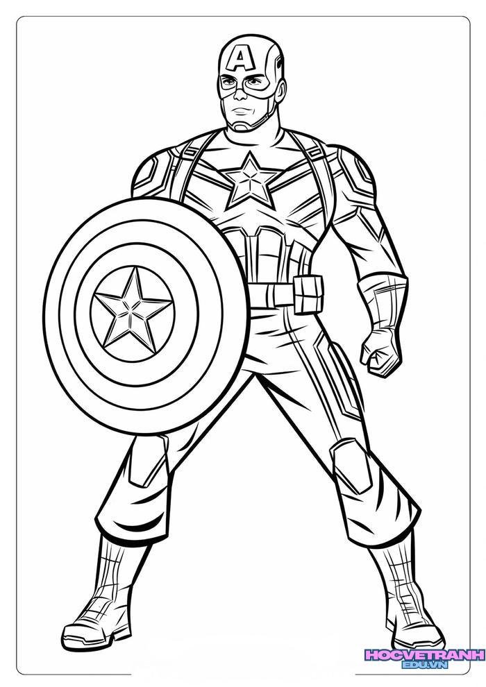 tranh tô màu siêu nhân cảnh sát 35