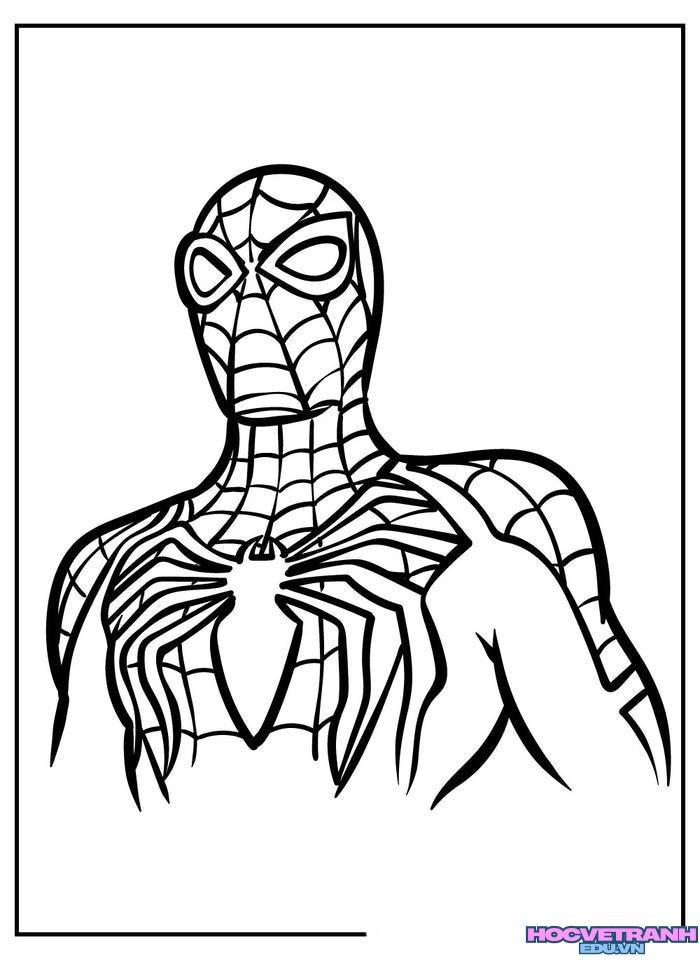 tranh tô màu siêu nhân nhện 18