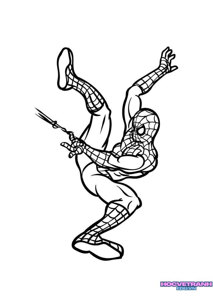 tranh tô màu siêu nhân nhện 21