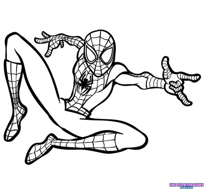 tranh tô màu siêu nhân nhện 28