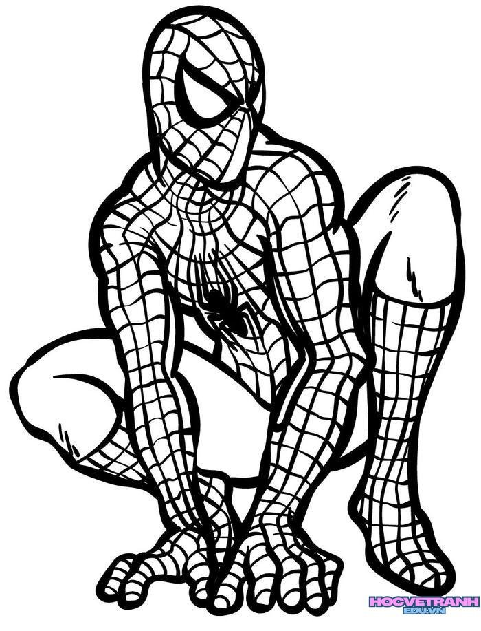 tranh tô màu siêu nhân nhện 30