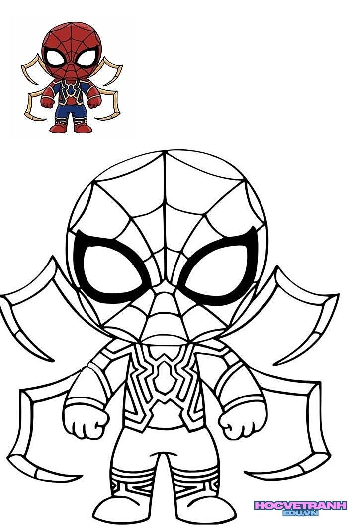 tranh tô màu siêu nhân nhện 31
