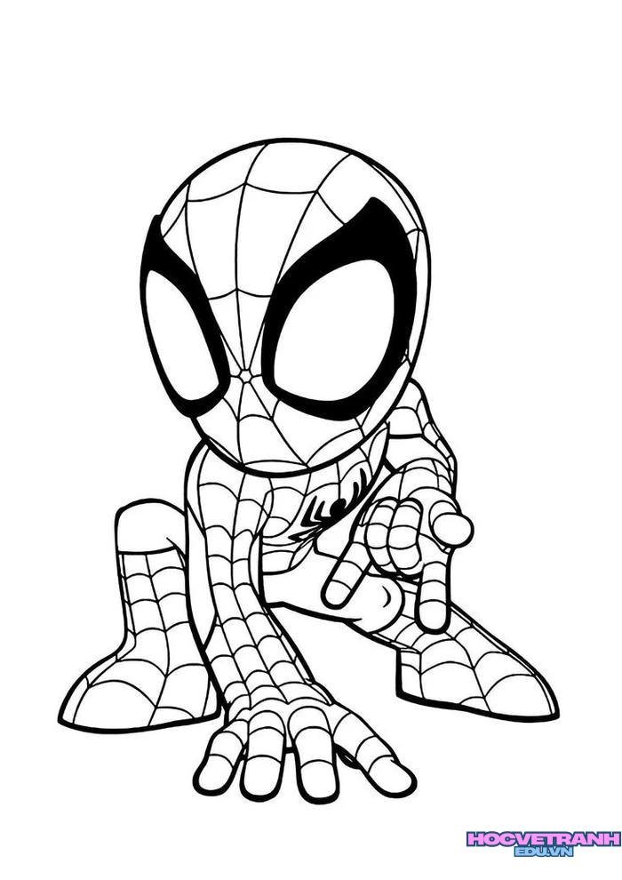 tranh tô màu siêu nhân nhện 37