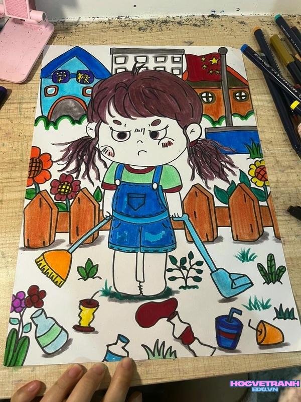 tranh vẽ lao động