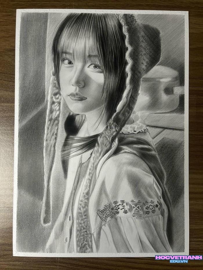 tranh vẽ người bút chì