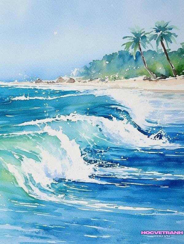 tranh vẽ phong cảnh mùa hè đẹp nhất