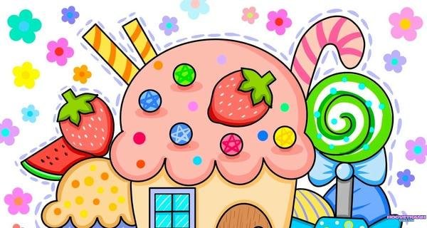 tranh vẽ trường mầm non