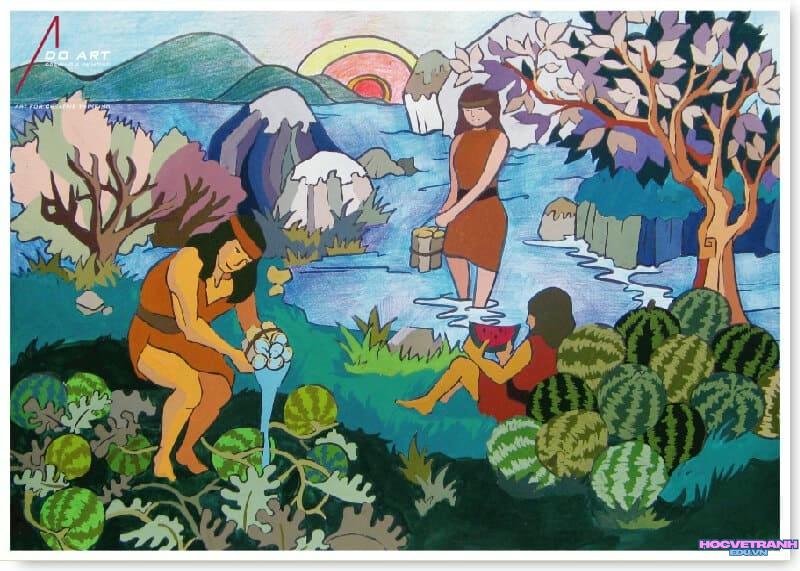 tranh vẽ truyện cổ tích