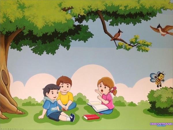 tranh vẽ tường mầm non
