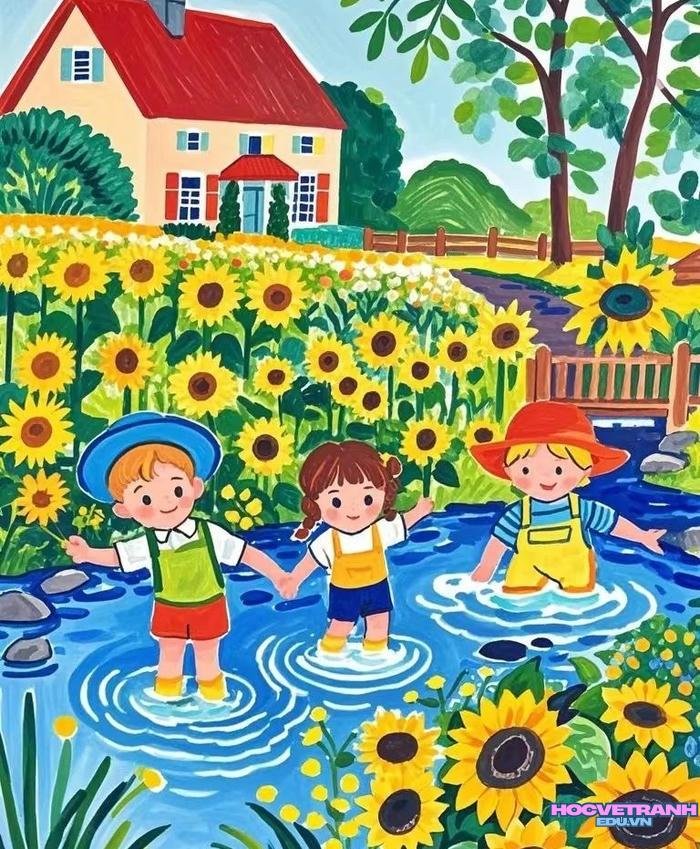 tranh vui chơi sinh hoạt