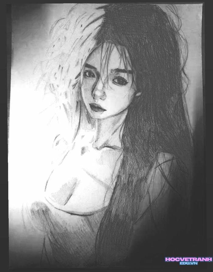 vẽ anime người bút chì