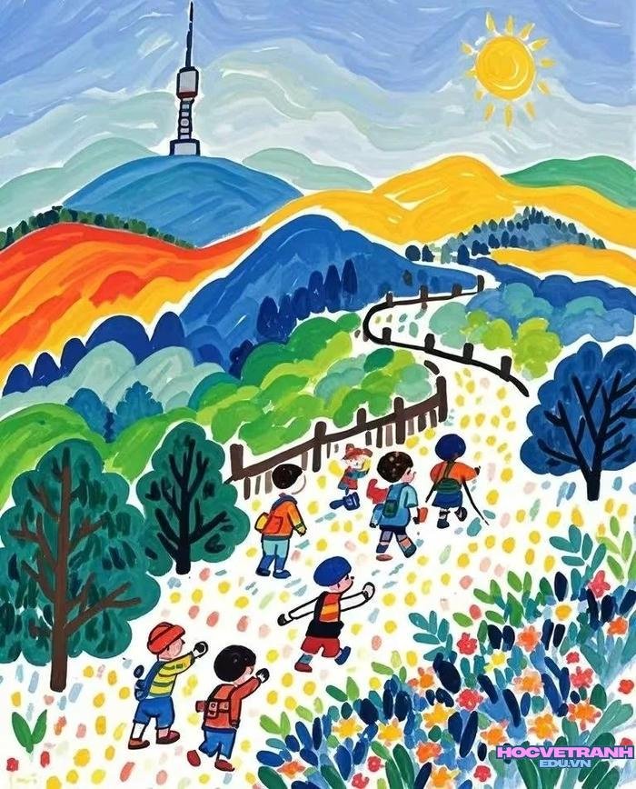 vẽ cảnh sinh hoạt chung