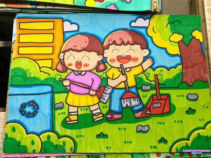 vẽ hành động vì hành tinh