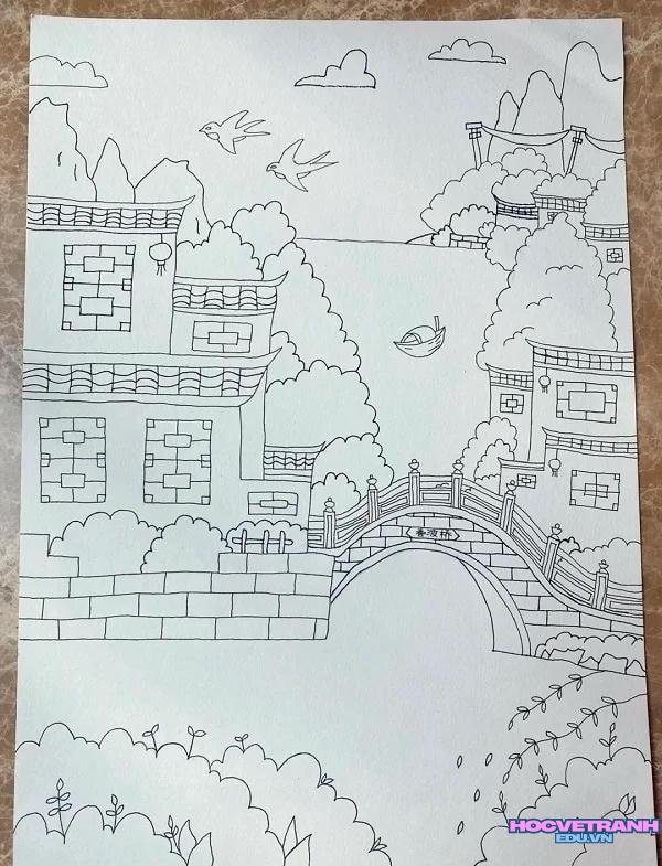 vẽ lễ hội mùa xuân