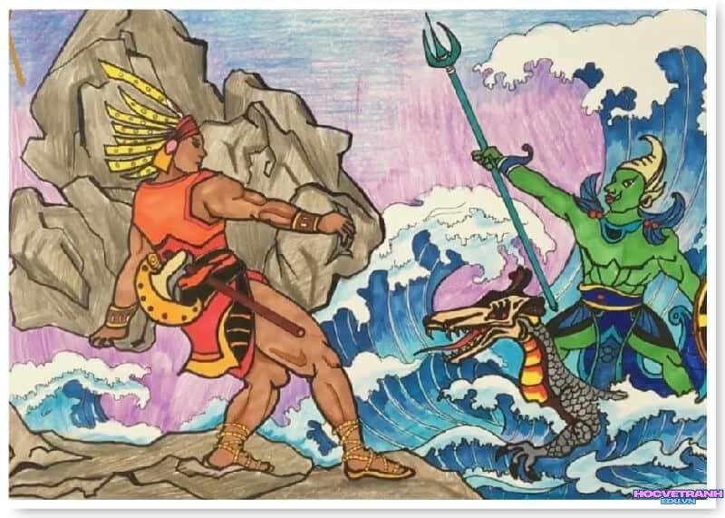 vẽ minh hoạ truyện cổ tích