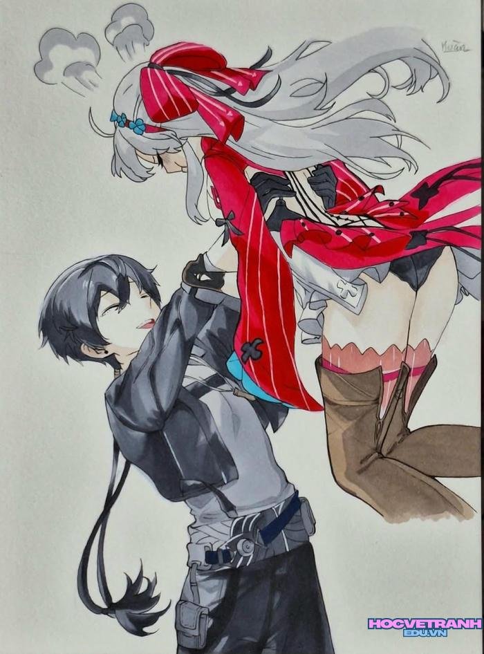 vẽ người đương đại