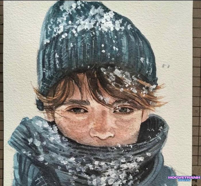 vẽ người sơn dầu