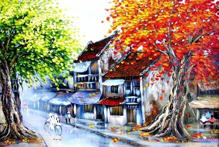 vẽ phong cảnh bình yên