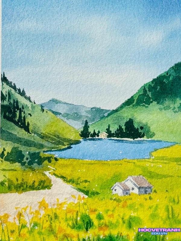 vẽ phong cảnh mùa hè