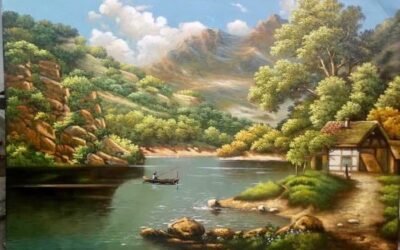 vẽ phong cảnh sơn dầu