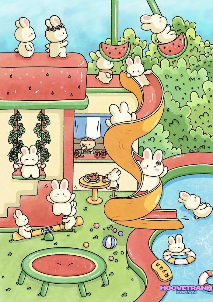 vẽ sân chơi nghệ thuật