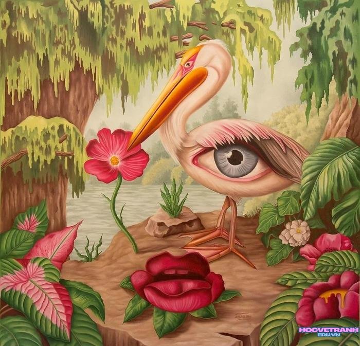 vẽ siêu thực chân dung