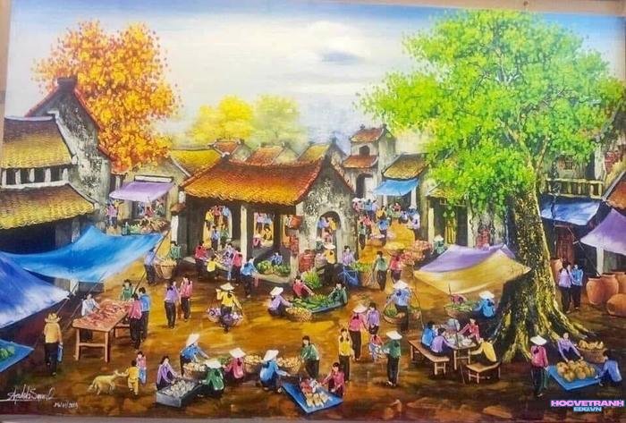 vẽ sơn dầu phong cảnh