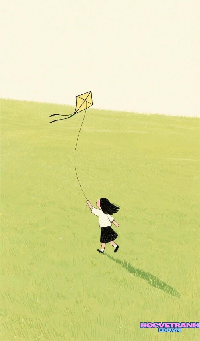 vẽ thả diều chân thực