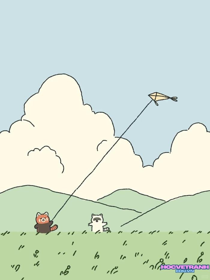 vẽ thả diều sáng tạo