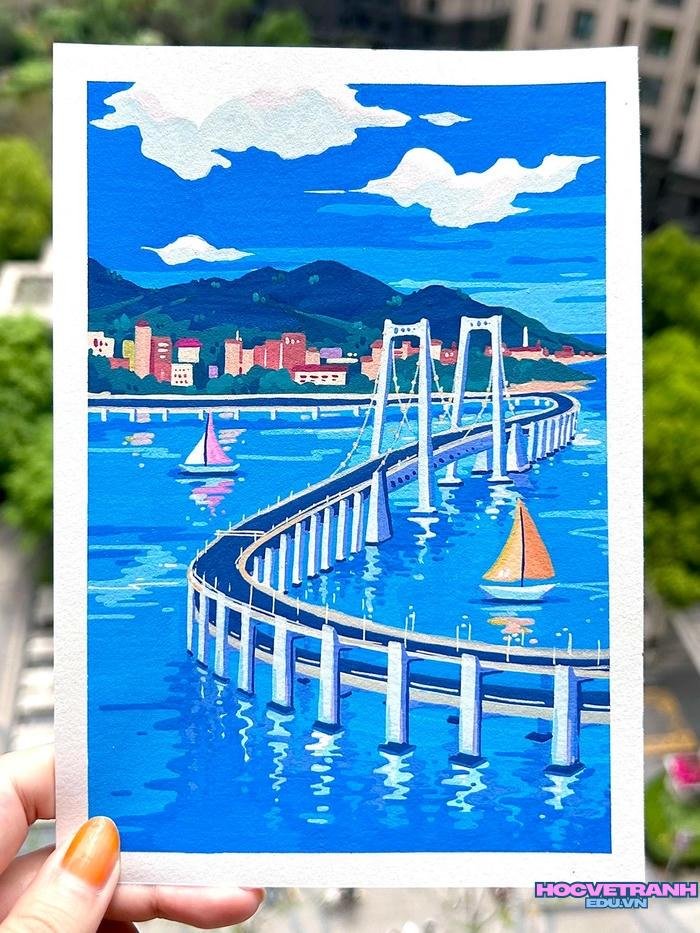 vẽ thành phố lung linh