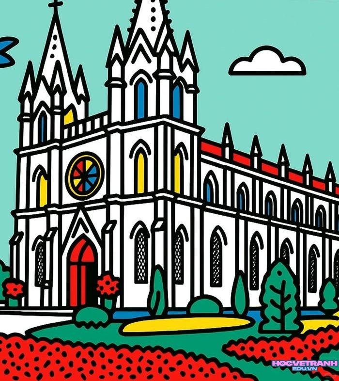 vẽ thành phố mùa đông