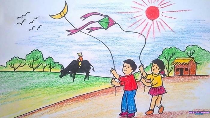 vẽ thiên nhiên hoang sơ