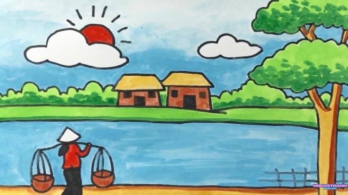 vẽ thiên nhiên lớp 6