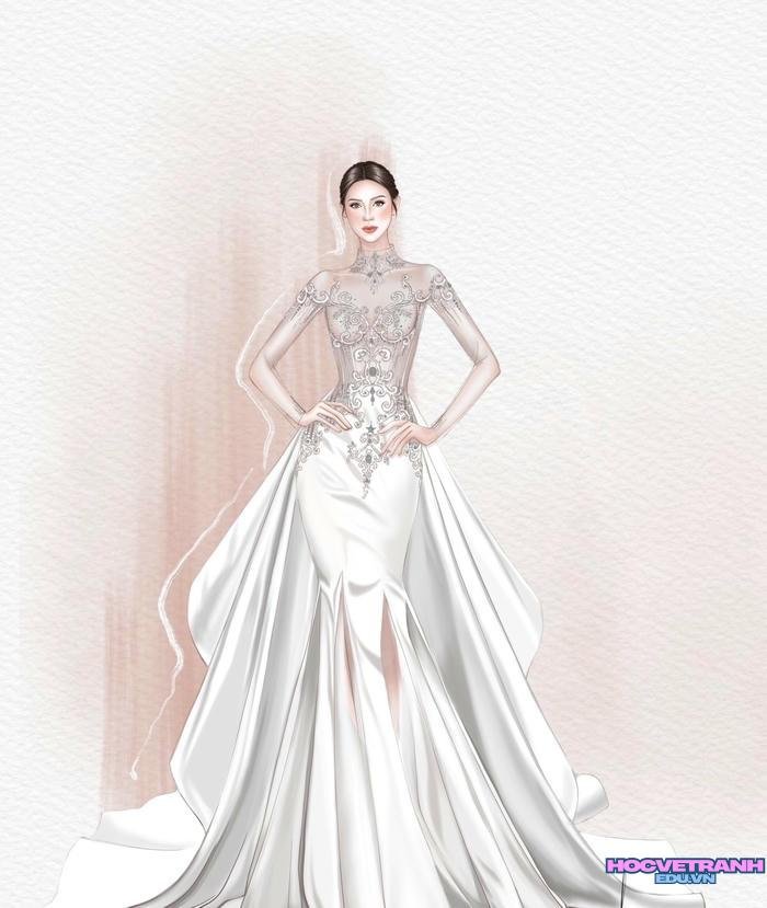 vẽ thời trang công chúa