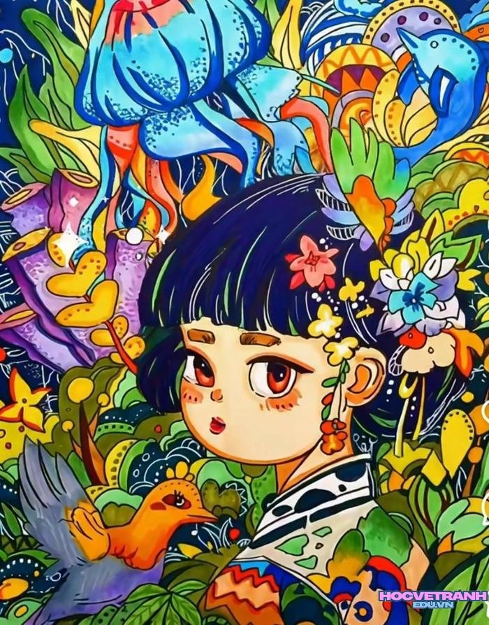 vẽ tiết kiệm nước dễ nhất