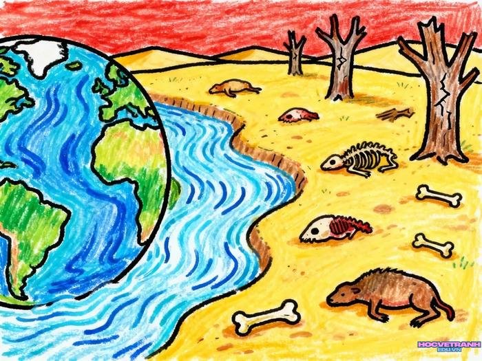 vẽ tiết kiệm nước rực rỡ