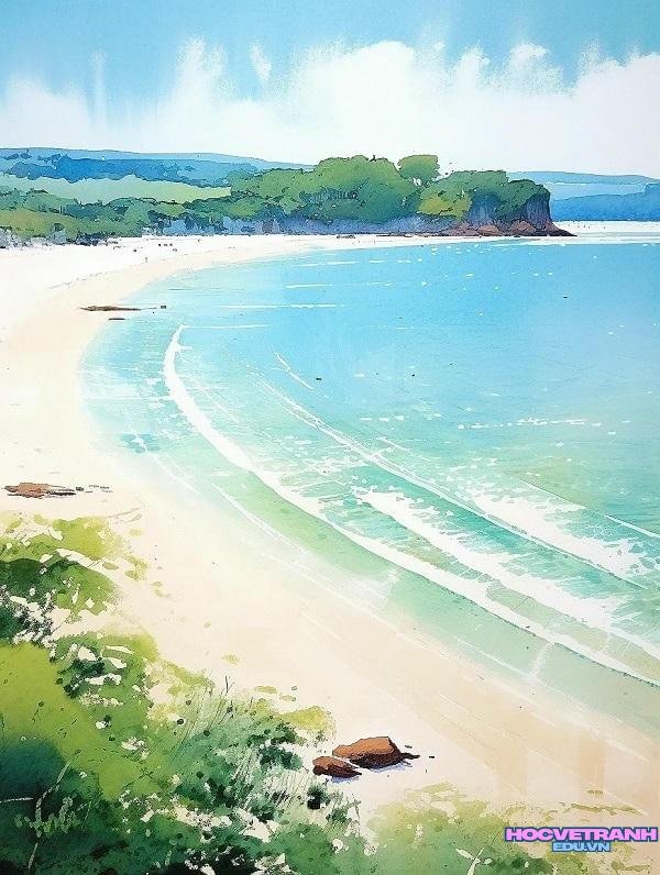 vẽ tranh chủ đề mùa hè