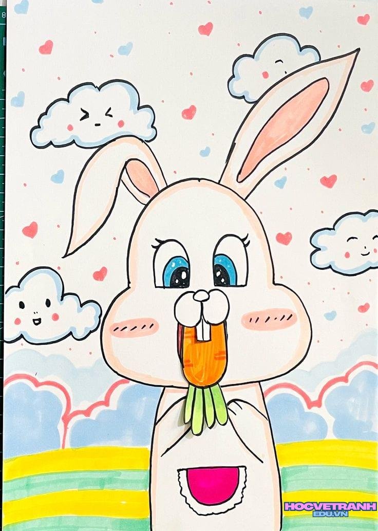 ve tranh cute ngo nghinh.