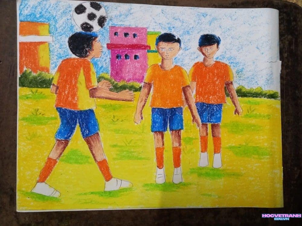 ve tranh da bong buon.