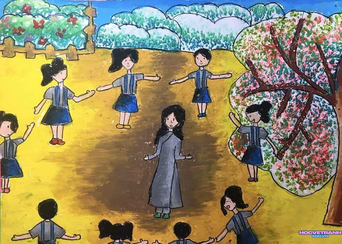 ve tranh dan gian truyen.