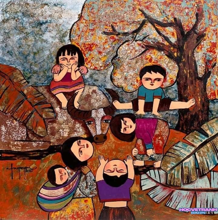 ve tranh dan gian xua.