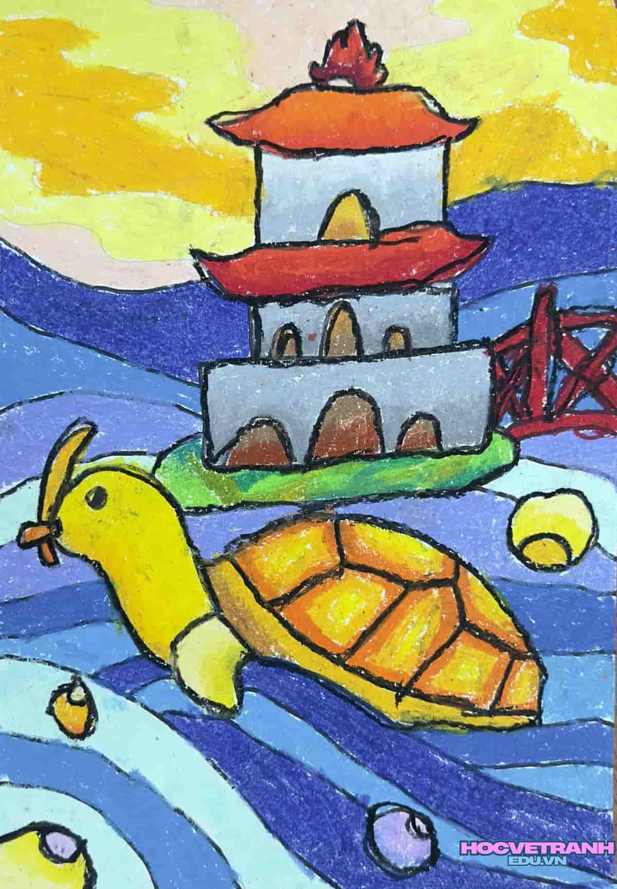 ve tranh danh lam bien.