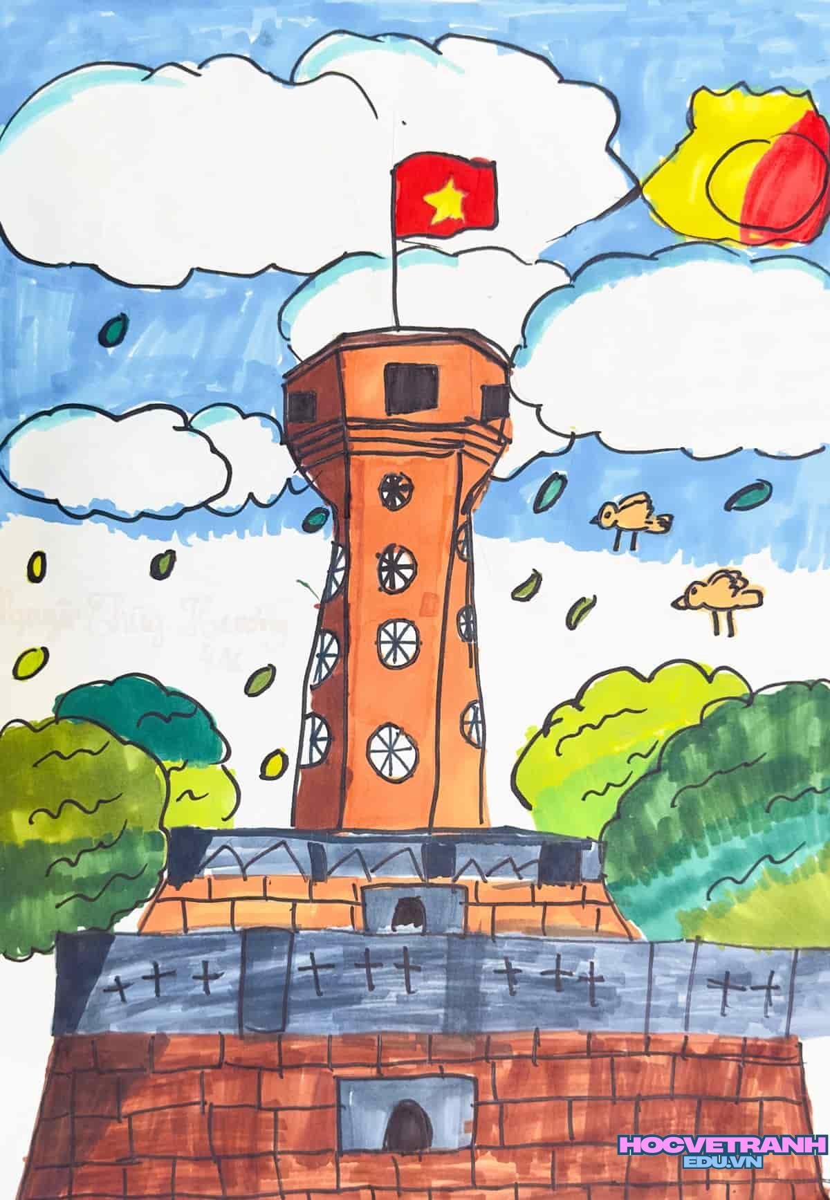 ve tranh danh lam canh