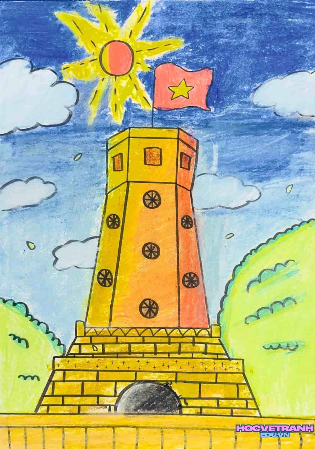 ve tranh danh lam dep.