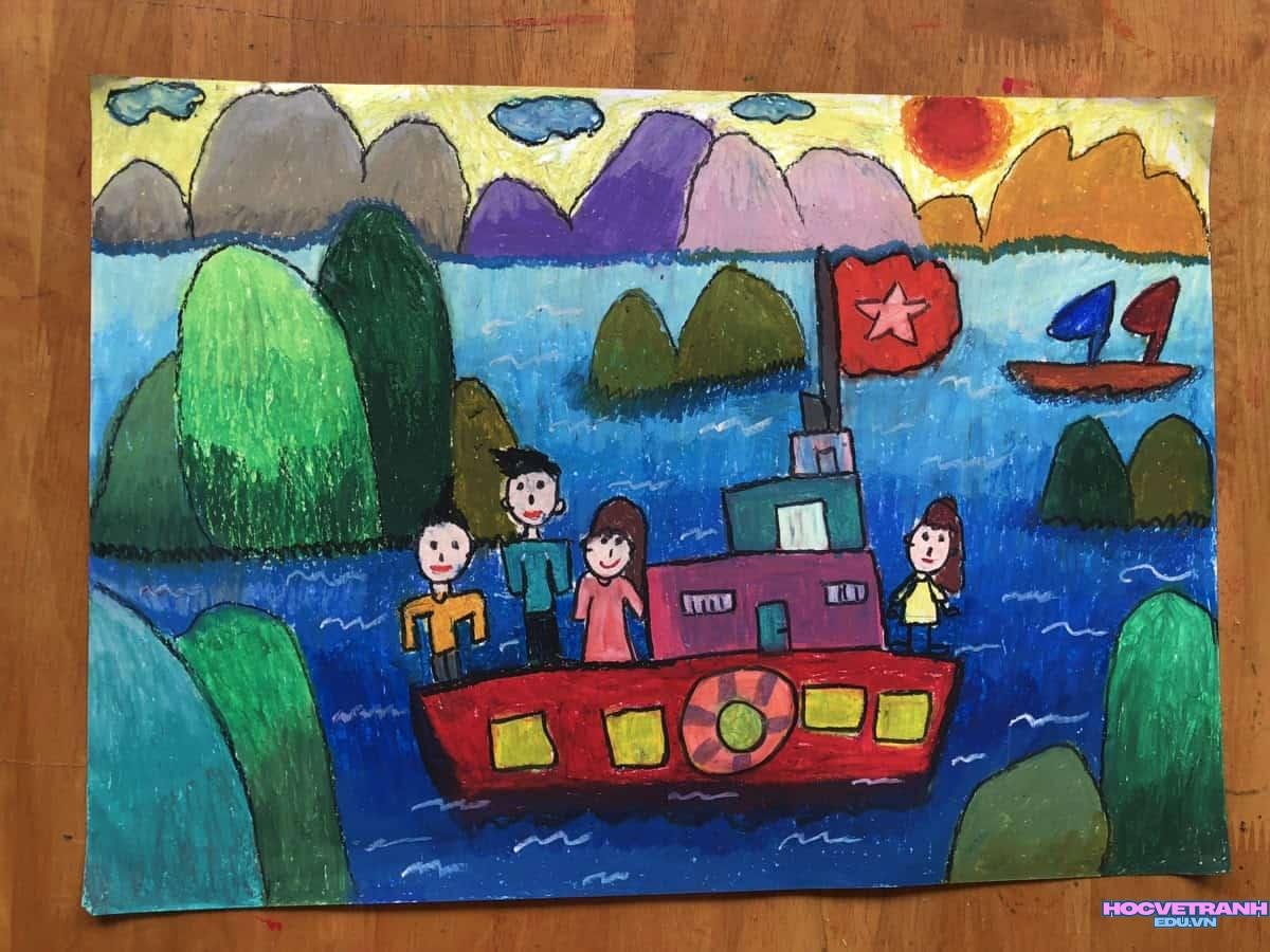 ve tranh danh lam que.