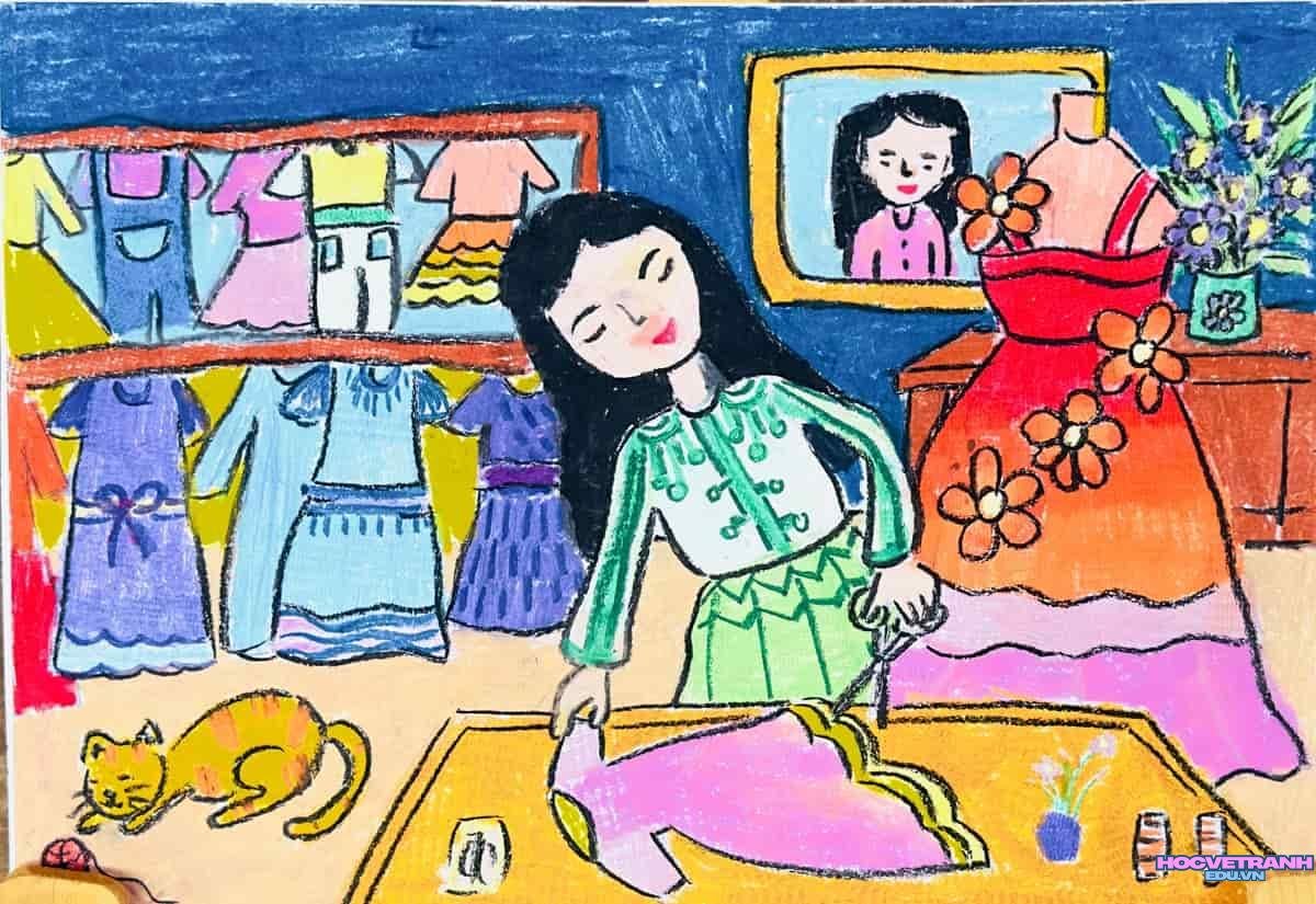 ve tranh de tai moi la.