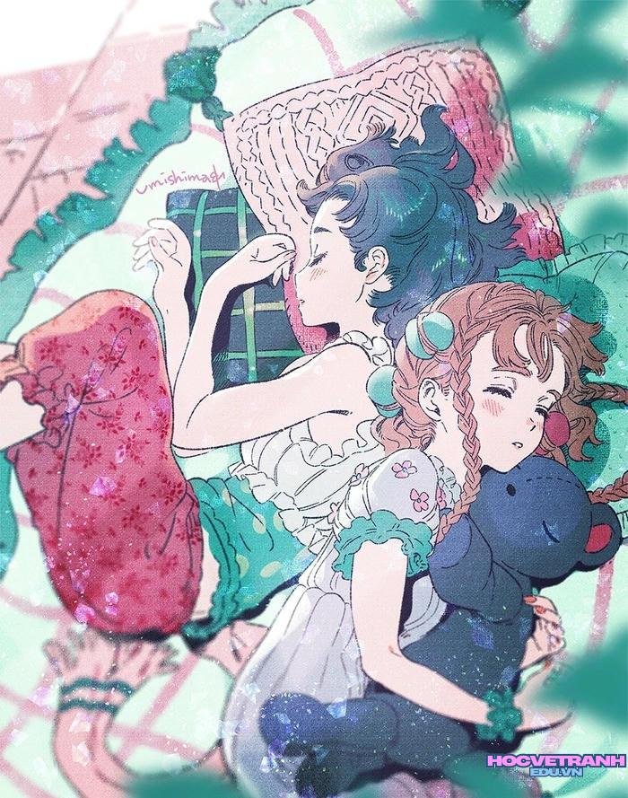 vẽ tranh đề tài sinh hoạt