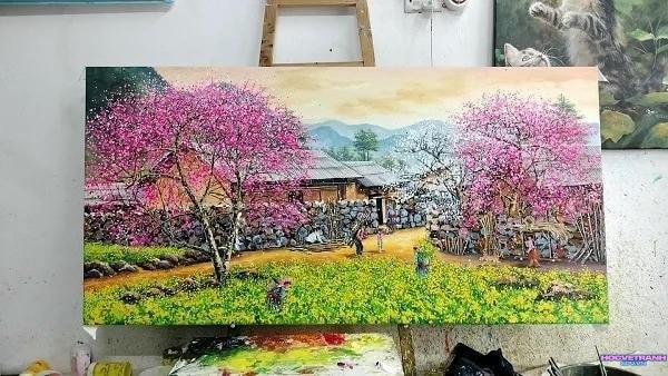 vẽ tranh đề tài tết