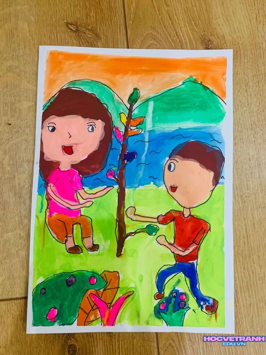 ve tranh de tai tuoi tre.
