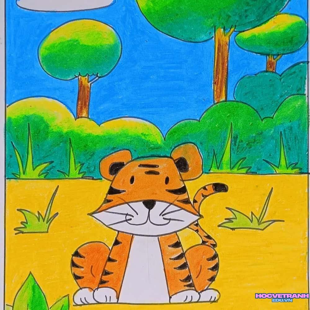 vẽ tranh đơn giản nhẹ